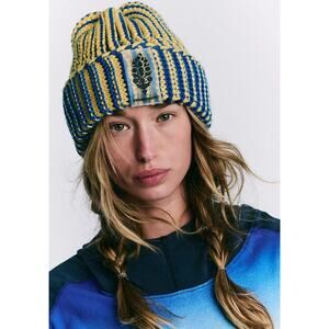 NWT! Free People Apres Ski Knit Beaniein Blueberry Lemonade OS